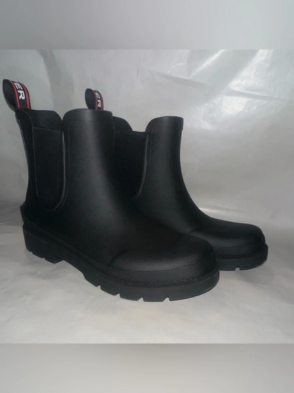 Hunter Men’s Orford Chelsea Rain Boots – Black – Size 8